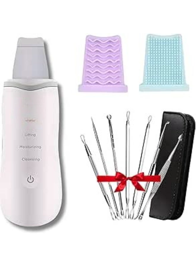 Ultrasonic Facial Skin Scrubber with 3 Modes, Deep Cleansing Face Spatula and Blackhead Remover, Includes 7-Piece Skin Care Tool Set for Face Lift and Exfoliation. - Image 5